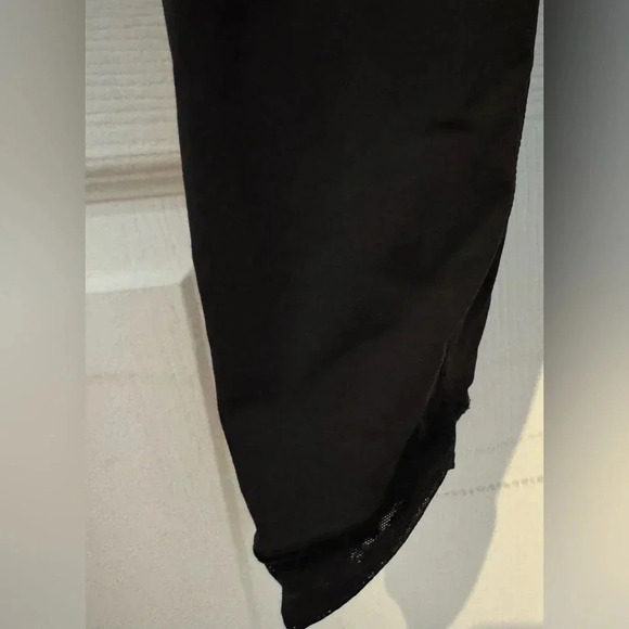 Lululemon fresh mesh run crop pockets mesh black yoga running gym  shapewear US6 - Picture 5 of 8